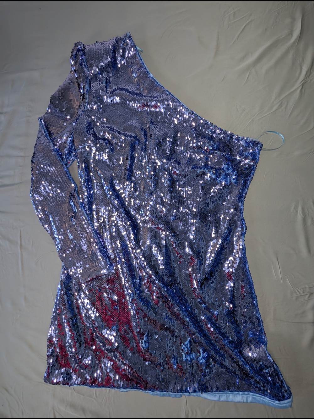 Bardot Lavender Sequin Scoop Neck Dress